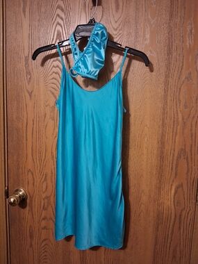 Victoria's Secret Turquoise Silk Slip Cami